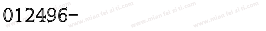 012496字体转换