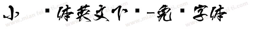小扣连体英文下载字体转换
