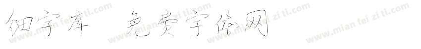 细字库字体转换