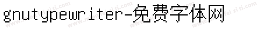 gnutypewriter字体转换