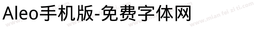 Aleo手机版字体转换