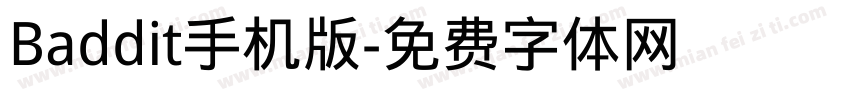 Baddit手机版字体转换