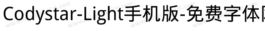 Codystar-Light手机版字体转换
