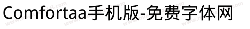 Comfortaa手机版字体转换