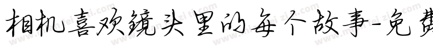 相机喜欢镜头里的每个故事字体转换