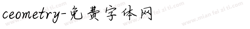 ceometry字体转换