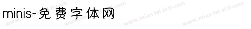 minis字体转换