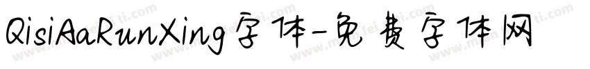 QisiAaRunXing字体字体转换