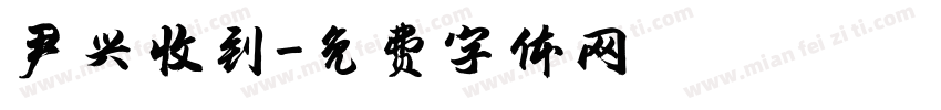 尹兴收到字体转换