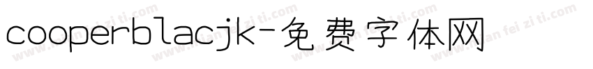 cooperblacjk字体转换
