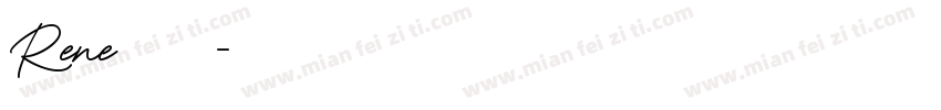 Rene字体包字体转换