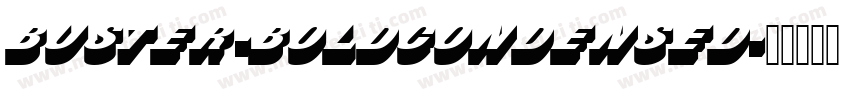 Buster-BoldCondensed字体转换