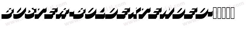 Buster-BoldExtended字体转换