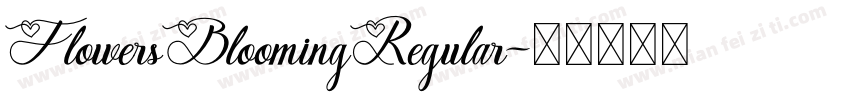 FlowersBloomingRegular字体转换