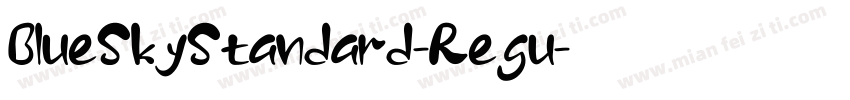 BlueSkyStandard-Regu字体转换