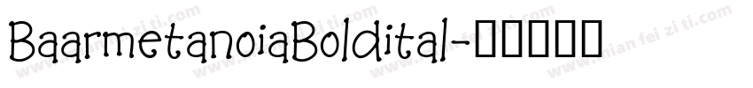 BaarmetanoiaBoldital字体转换