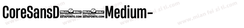 CoreSansD45Medium字体转换