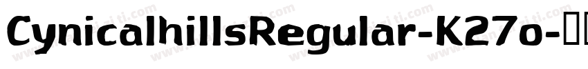 CynicalhillsRegular-K27o字体转换