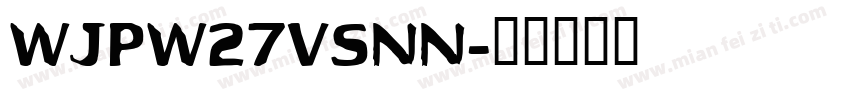 WJPW27VSNN字体转换