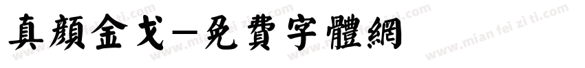 真颜金戈字体转换