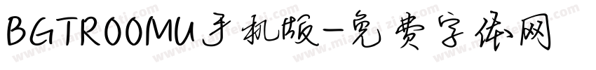 BGTR00MU手机版字体转换