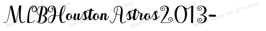 MLBHoustonAstros2013字体转换