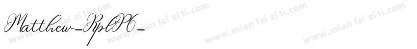 Matthew-RplP6字体转换
