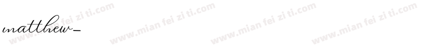 matthew字体转换