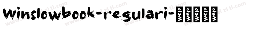 Winslowbook-regulari字体转换