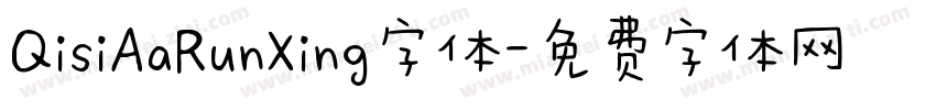 QisiAaRunXing字体字体转换