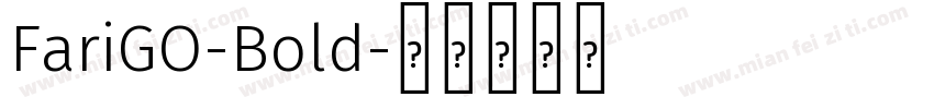 FariGO-Bold字体转换