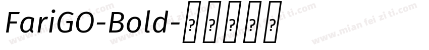 FariGO-Bold字体转换