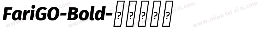 FariGO-Bold字体转换