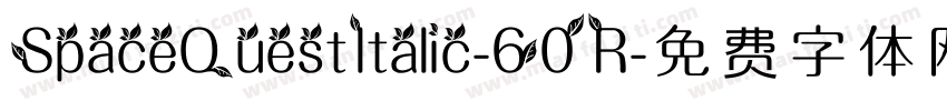 SpaceQuestItalic-60R字体转换