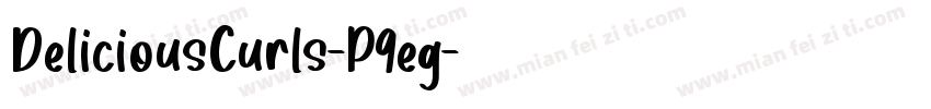 DeliciousCurls-P9eg字体转换
