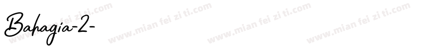 Bahagia-2字体转换