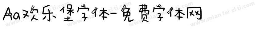 Aa欢乐堡字体字体转换