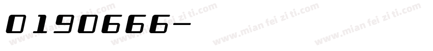 0190666字体转换