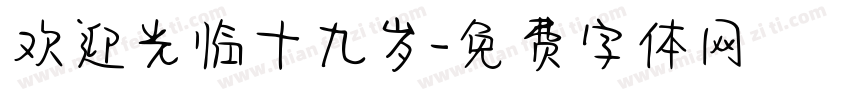 欢迎光临十九岁字体转换