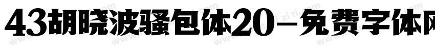 43胡晓波骚包体20字体转换