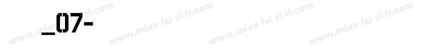 明朝英文体_07字体转换