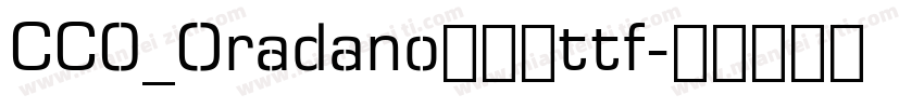 CC0_Oradano明朝体ttf字体转换