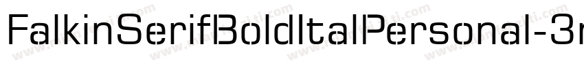FalkinSerifBoldItalPersonal-3n06字体转换