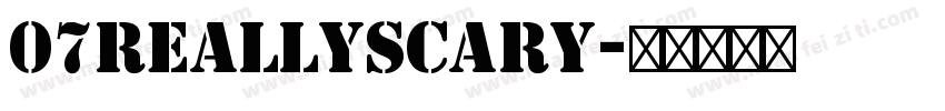 07ReallyScary字体转换