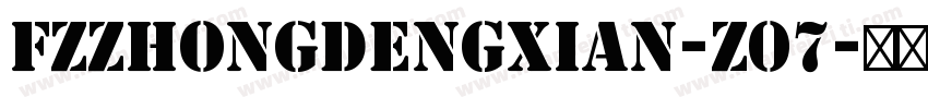 fzzhongdengxian-z07字体转换