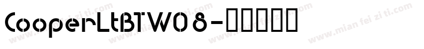 CooperLtBTW08字体转换