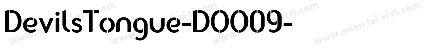 DevilsTongue-DOO09字体转换