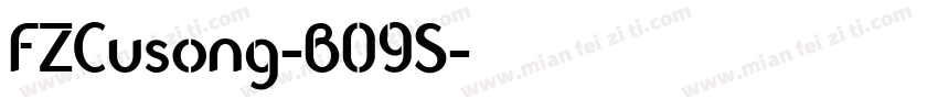 FZCusong-B09S字体转换