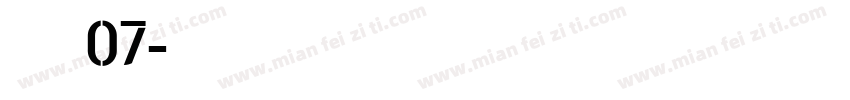 明朝英文体_07字体转换