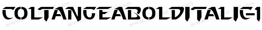 ColtanGeaBoldItalic-1V12字体转换